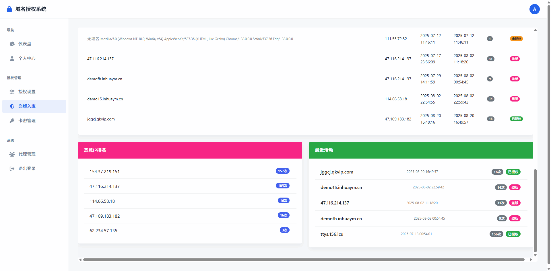 PHP域名授权验证系统开源版